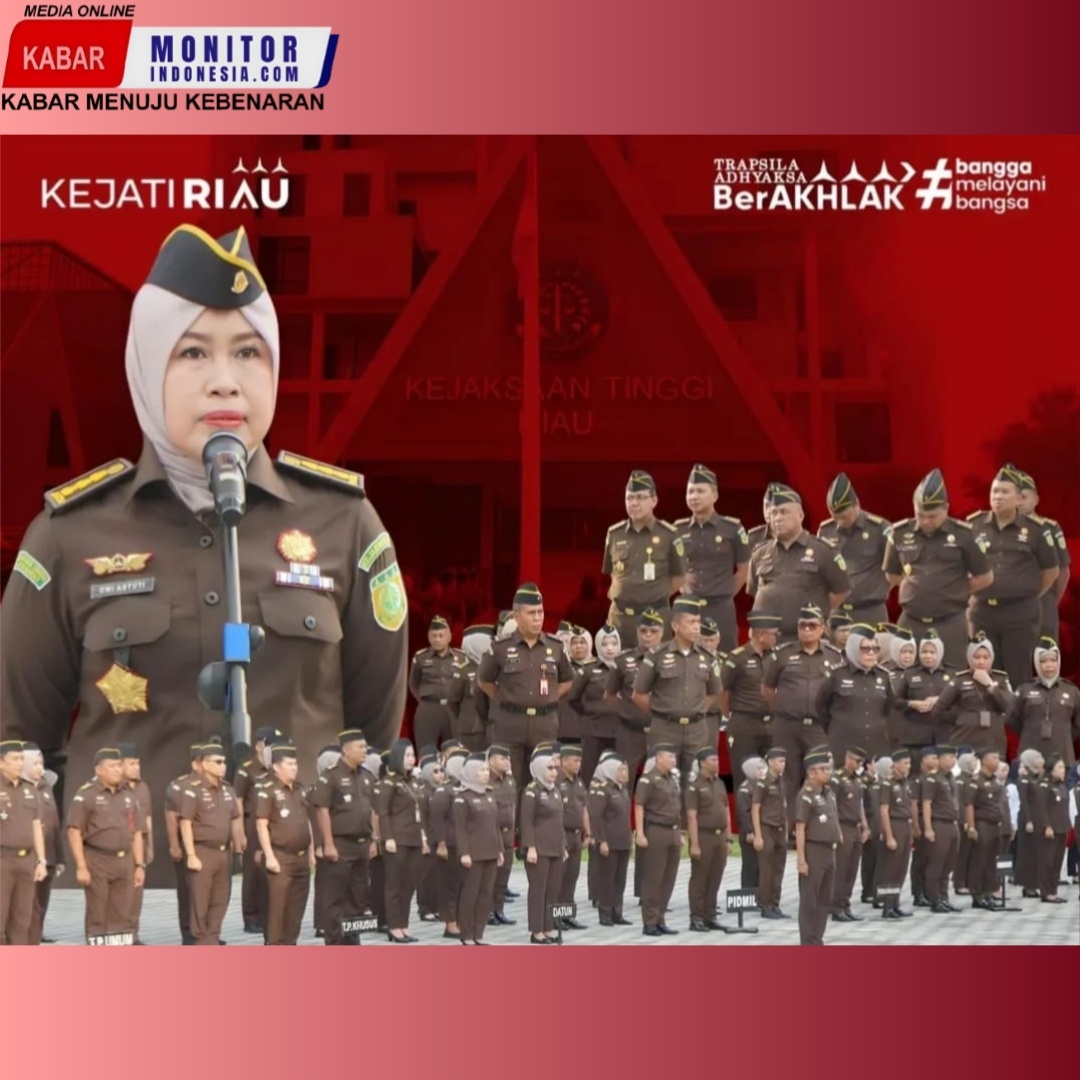 Aswas Kejati Riau Pimpin Apel Kerja di Ikuti Para Asisten Serta Seluruh Pegawai