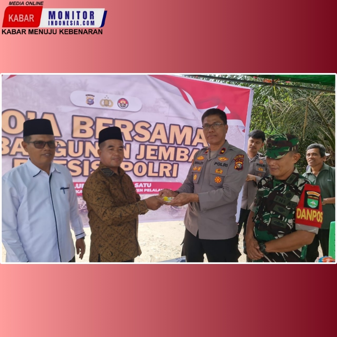 Doa Bersama Pembangunan Jembatan Presisi Polri : Masyarakat Berharap Jembatan Baru