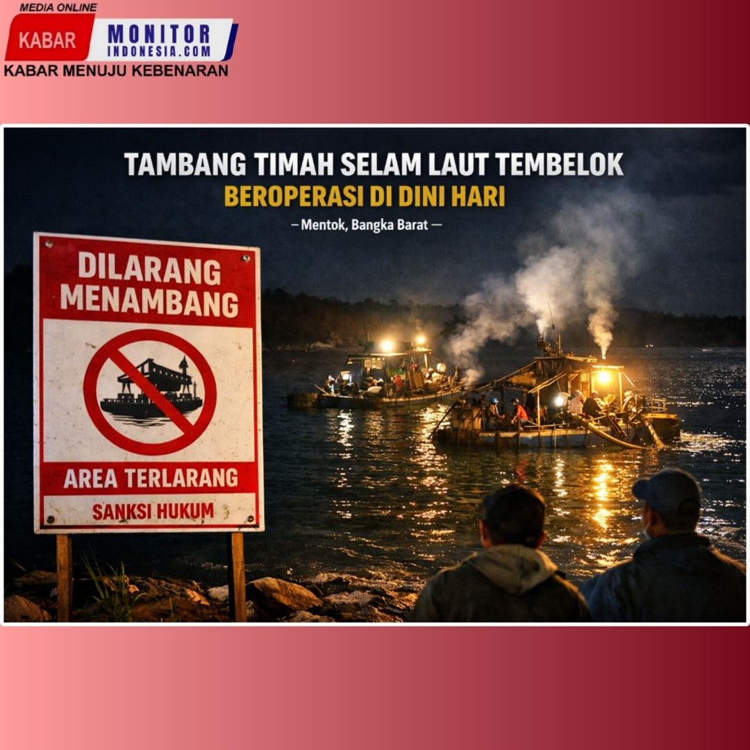 Diduga Ada Koordinasi Lapangan, Tambang Timah Selam Laut Tembelok Kembali Beroperasi Dini Hari