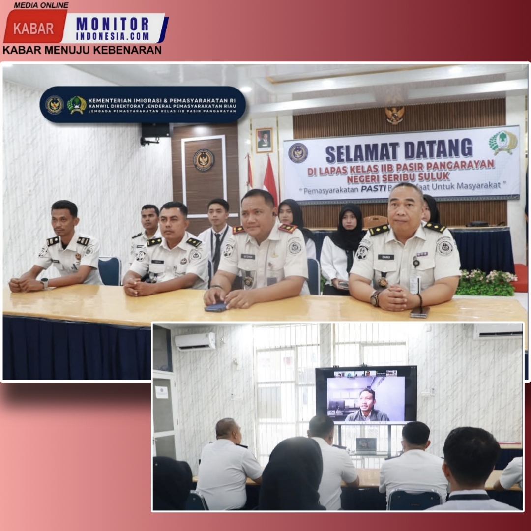 Lapas Pasir Pangarayan Ikuti Zoom Validasi Ketahanan Pangan dan UMKM dalam Satu Data Pemasyarakatan