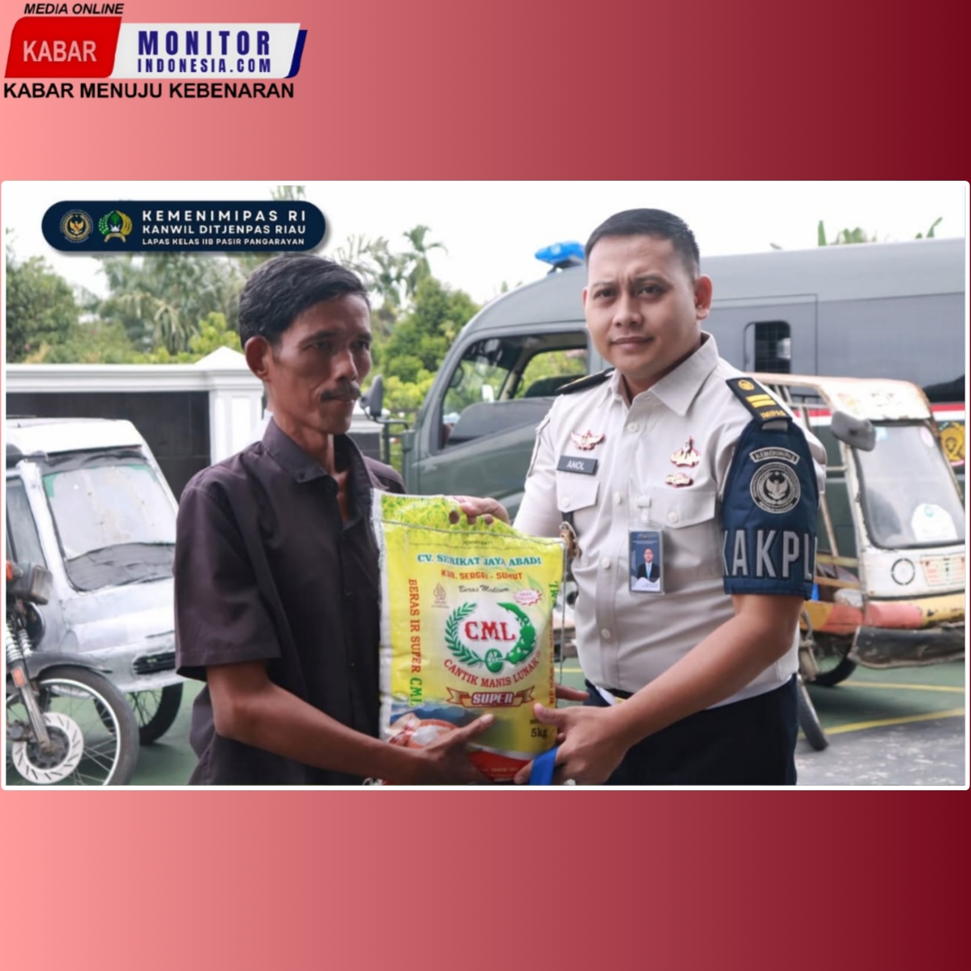 Berkah Ramadan, Lapas Pasir Pangarayan Salurkan Bansos kepada Pejuang Rupiah