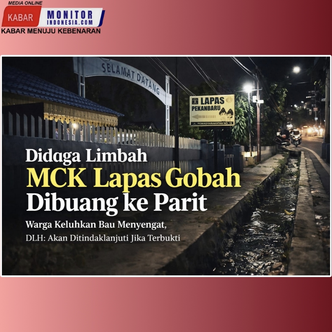 Diduga Limbah MCK Lapas Gobah Dialirkan ke Parit, Warga Keluhkan Bau Menyengat