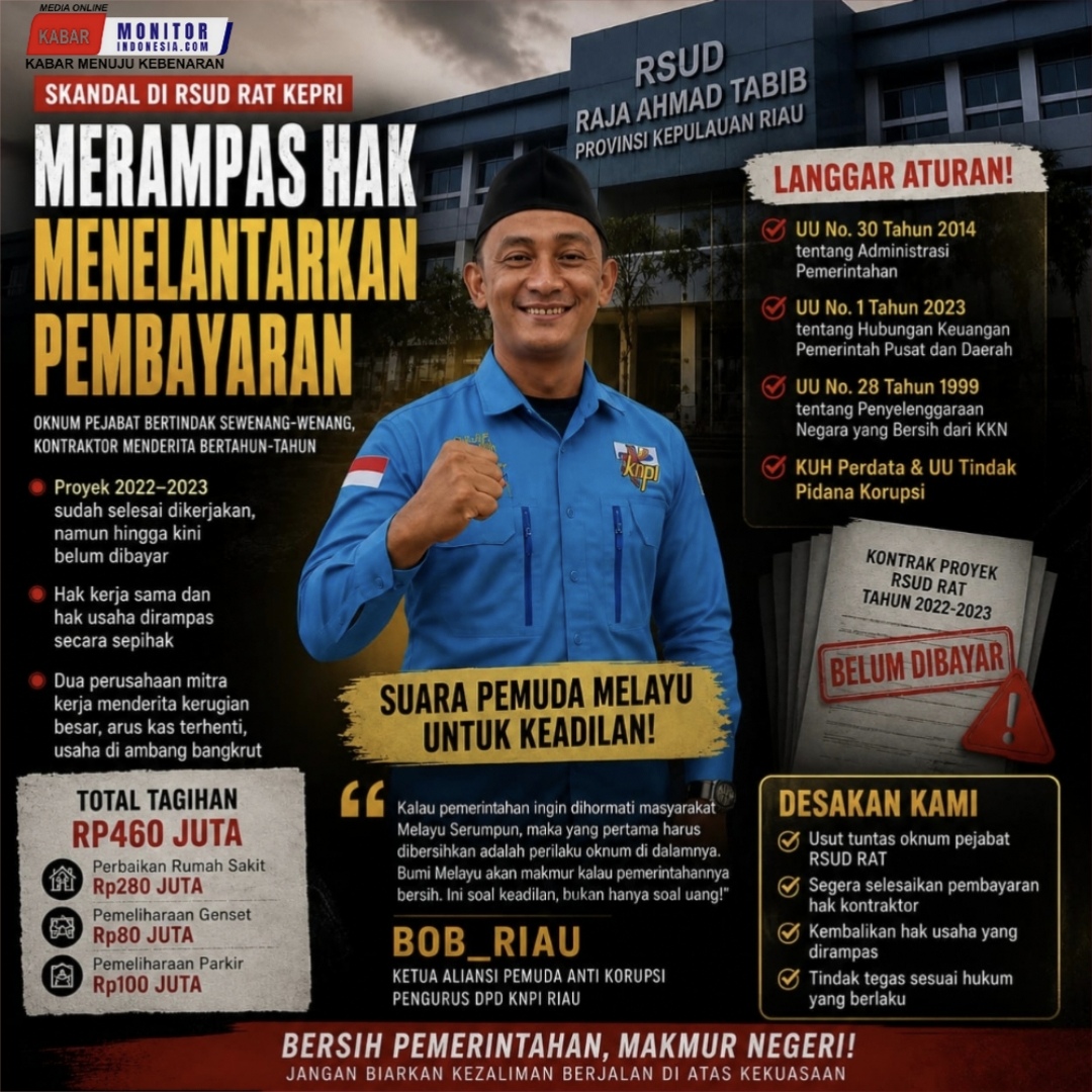 Merampas Hak, Menelantarkan Pembayaran: Oknum Pejabat RSUD RAT Kepri Bertindak Sewenang-wenang, Kontraktor Menderita Bertahun-tahun